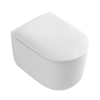 Подвесной унитаз Boheme Flow 969-SET-W безободковый смыв торнадо белый глянец