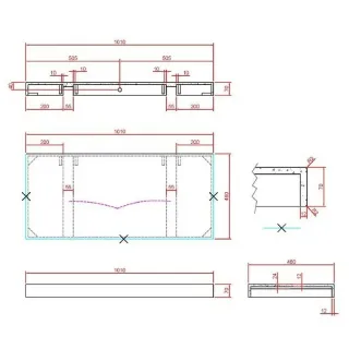 Столешница Armadi Art Flat 869-100-CLCT 100 см calacatta