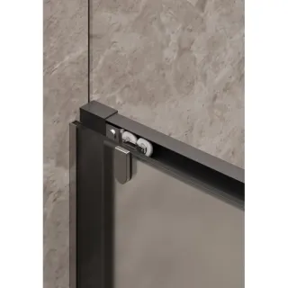 Душевая дверь в нишу Timo T06 150 см чёрный