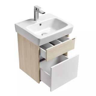 Тумба под раковину Акватон Верди 50см белый/ясень фабрик 1A195901VDAV0