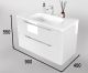 Тумба под раковину Style Line Марелла 90 Люкс Plus СС-00002414 белый глянец