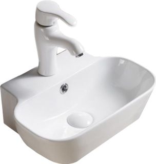 Раковина накладная SantiLine SL-2002 44см белый