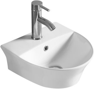 Раковина накладная SantiLine SL-2008 45см белый