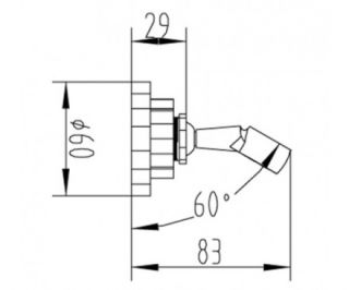 Держатель для душевой лейки Zorg Antic AZR G1 SL цвет серебро
