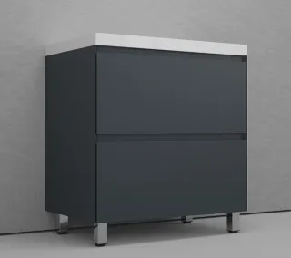 Тумба под раковину напольная Style Line Манхэттен ЛС-00002372 80 см графит