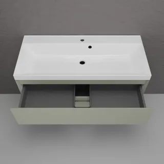 Тумба под раковину подвесная Style Line Манхэттен ЛС-00002358 100 см олива