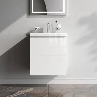 Тумба под раковину Am.Pm Gem  M90FHX0502WG подвесная белый глянец 50  см