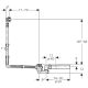 Слив-перелив Geberit 150.525.21.1 удлиненный полуавтомат