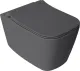 Подвесной унитаз Isvea Vea Cubo 10VA02001SV-2C безободковый антрацит матовый