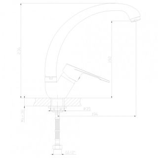 Смеситель для кухни Decoroom хром DR39021