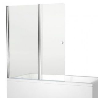 Шторка на ванну Aquanet Alfa 4 NF6222-pivot 196049 122 см профиль хром стекло прозрачное