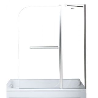 Шторка на ванну Aquanet SG-1200 209412 120 см профиль хром стекло прозрачное