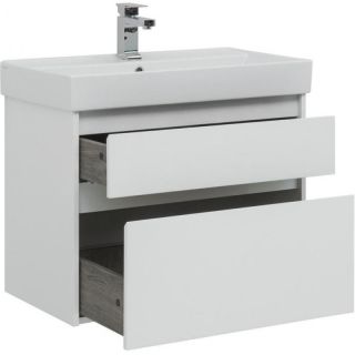 Тумба под раковину Aquanet Nova Lite 242272 75 см белый глянец