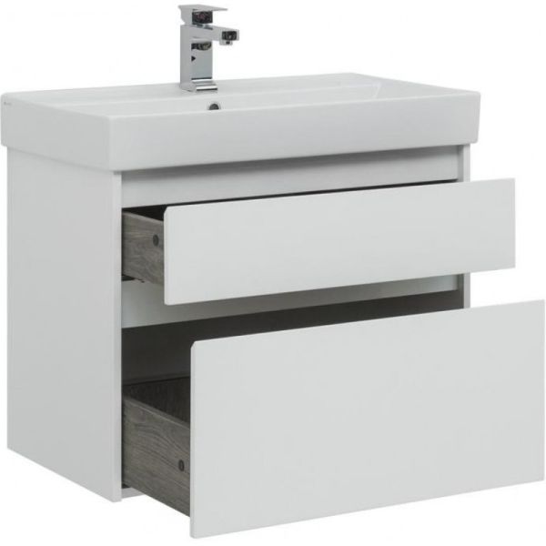 Тумба под раковину Aquanet Nova Lite 242272 75 см белый глянец