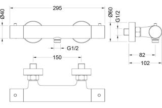 Смеситель для душа Aquatek Европа AQ1363MB черный