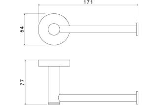 Бумагодержатель Aquatek Европа AQ4108MB черный