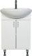 Тумба с раковиной Orange Роса LA-50TUW+RA белый