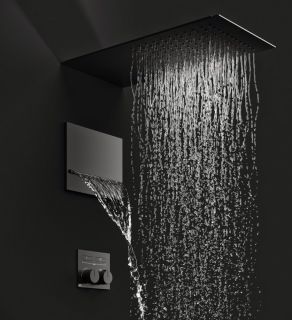 Верхний душ Gessi Tre Millimetri 33061.706 20 см чёрный