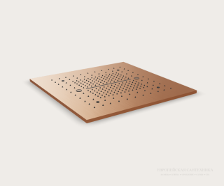 Накладная панель для верхнего душа Gessi Afilo 57016.708 50 см брашированная медь