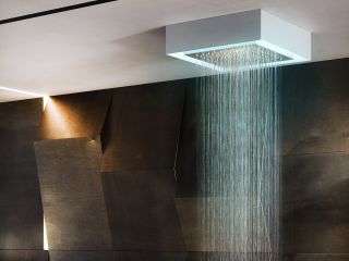 Верхний душ Gessi Afilo 57303.279 30 см с эффектом хромотерапии белый матовый