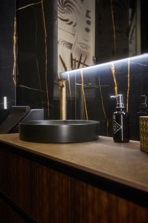 Смеситель для раковины Gessi Anello 63306.726 брашированная бронза