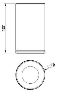 Стакан Gessi 316 58531.720 белый/никель