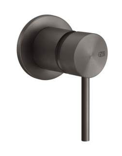 Встраиваемый смеситель для раковины Gessi Flessa 54019.707 чёрный брашированный