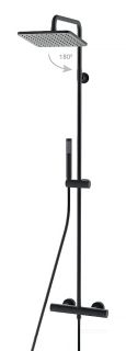 Душевая стойка Bossini L10174.073 с термостатом чёрный матовый