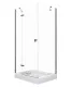 Душевой уголок Triton Брава Щ0000054194 120x80 см профиль хром стекло прозрачное