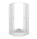 Душевая кабина Triton Вельвет Щ0000063056 90x90 см профиль белый стекло матовое