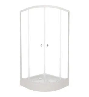 Душевой уголок Triton Ультра Щ0000061784 80x80 см профиль белый стекло прозрачное