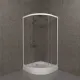 Душевой уголок Triton Ультра Щ0000061806 90x90 см профиль белый стекло прозрачное