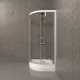 Душевой уголок Triton Ультра Щ0000061806 90x90 см профиль белый стекло прозрачное