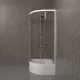 Душевой уголок Triton Ультра Щ0000061812 90x90 см профиль белый стекло прозрачное