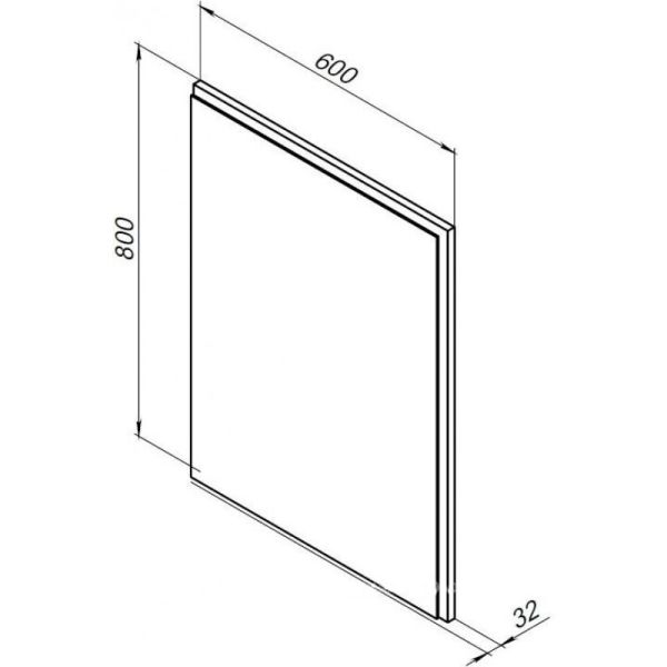 Зеркало с подсветкой Aquanet Nova Lite 249510 60 см дуб рустикальный