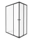 Душевой уголок Triton Вента Щ0000064632 120x80 см профиль чёрный стекло матовое