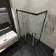 Душевой уголок Triton Фикс Щ0000067442 120x80 см профиль чёрный стекло прозрачное