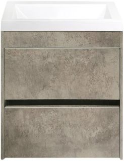 Подвесная тумба под раковину Art&Max Family 40см цемент Family-400-2C-SO-CV