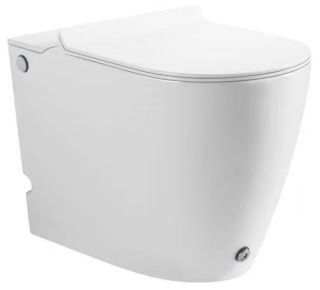 Унитаз приставной SantiLine SL-5030 безободковый с импульсной системой смыва белый