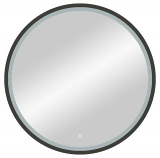 Зеркало с подсветкой Continent Style Black ЗЛП1016 с сенсорным выключателем 60см чёрный