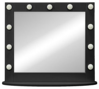 Зеркало гримёрное Continent ЗГП43 настольное 80см чёрный