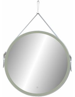 Зеркало с подсветкой Continent Millenium White ЗЛП1706 на ремне 80см белый