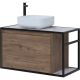 Тумба под раковину Aquanet Nova Lite Loft 261660 L 90 см дуб рустикальный