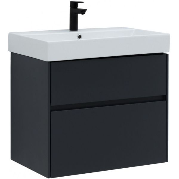Тумба под раковину Aquanet Бруклин 310141 70 см антрацит матовый