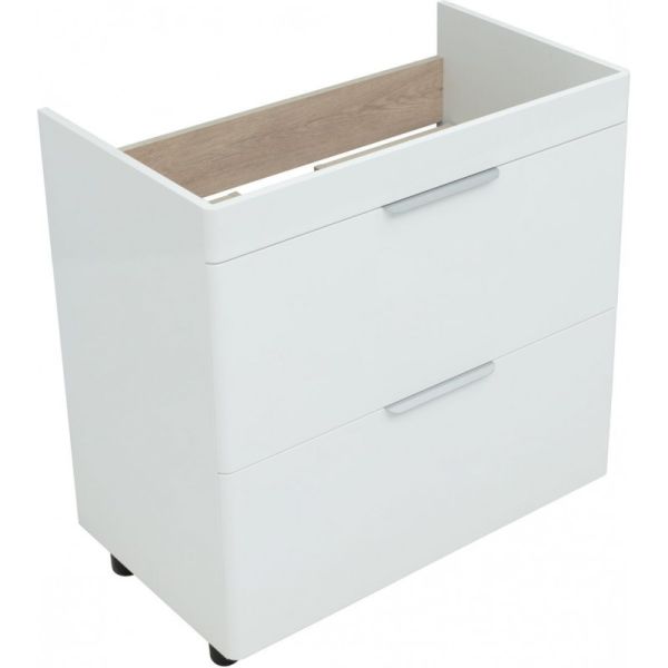 Тумба под раковину Aquanet Ирис New 310154 80 см белый глянец