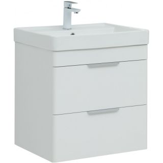 Тумба под раковину Aquanet Ирис New 310144 60 см белый глянец