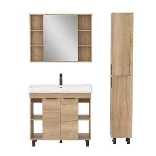 Зеркальный шкаф Onika Легран 209031 90 см дуб галифакс