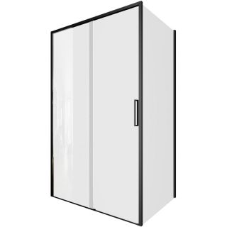 Душевой уголок Aquanet Pleasure Evo AE65-120x80-BT 324134 120x80 см профиль чёрный матовый стекло прозрачное