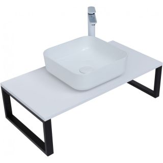 Столешница Aquanet Арт 313261 90 см белый матовый