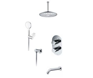 Wasserkraft А174868 Thermo Встраиваемый комплект для ванны с верхней душевой насадкой, лейкой и изливом